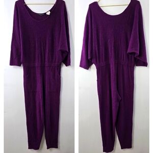 Bern Conrad Vintage Jumpsuit Dolman Batwing Lambswool Angora One Piece Romper S